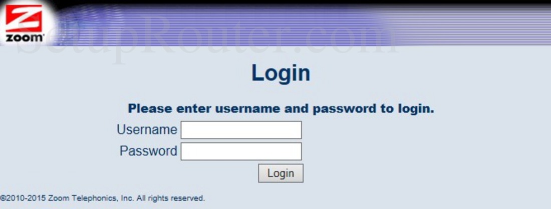 Zoom 5352v2 Screenshot Login