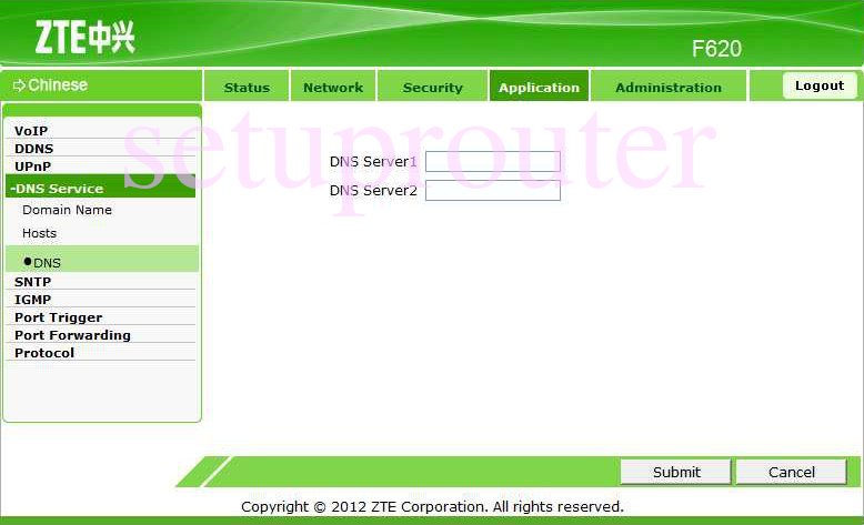 Модем zte 837 dns настройки