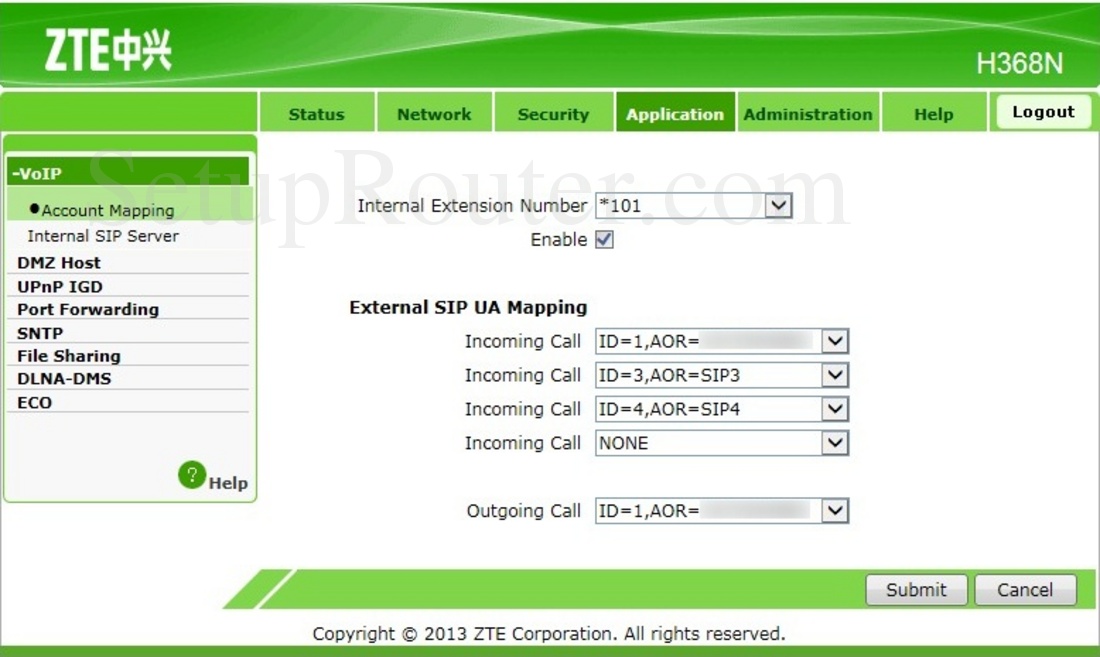 Настройка voip на zte