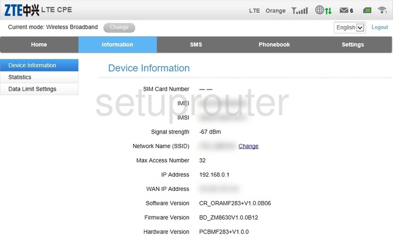 router status mac address internet IP