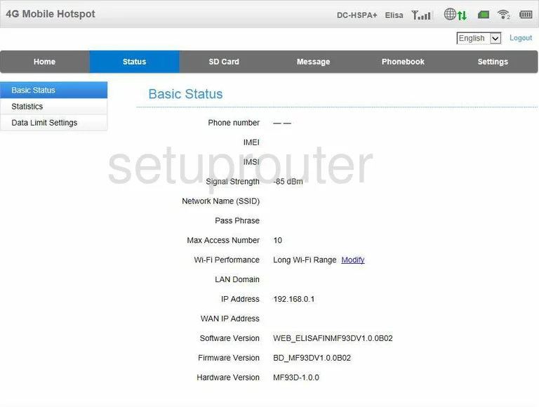 router status mac address internet IP