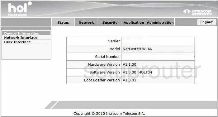 router status mac address internet IP