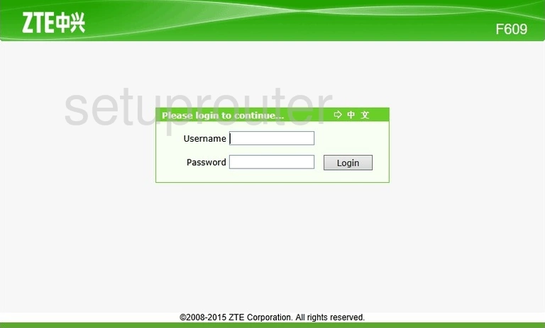 router login screen