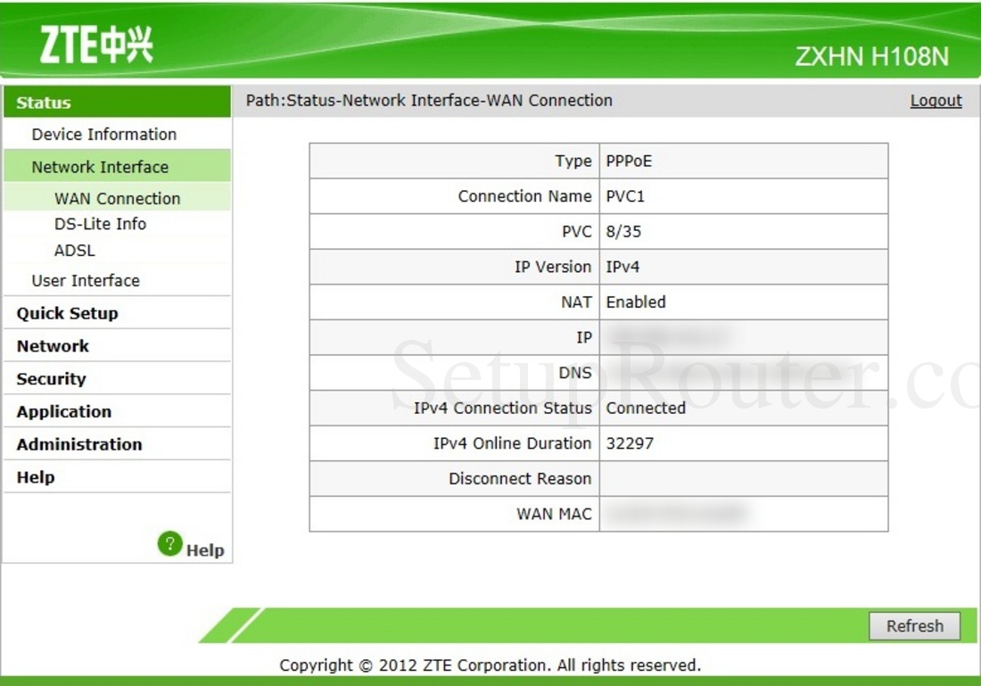 Настройка zte zxhn h108n укртелеком