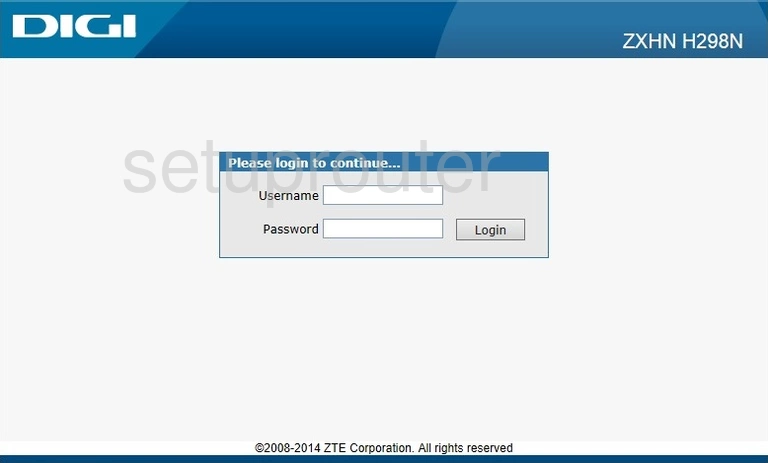 router login screen