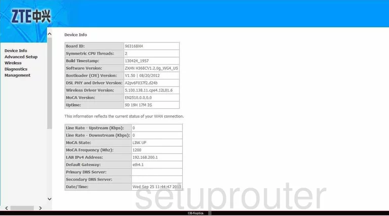 router status mac address internet IP