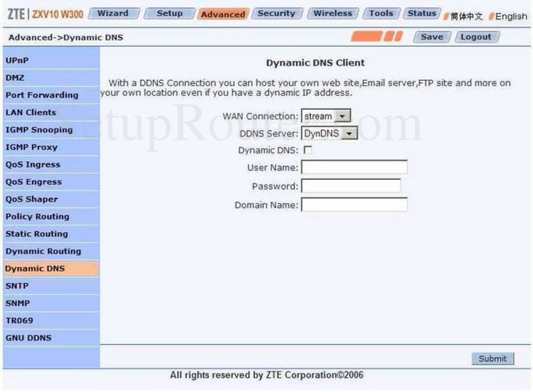 Настройка dns в роутере zte