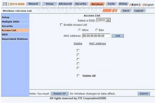 ZTE ZXV10-W300 Screenshots