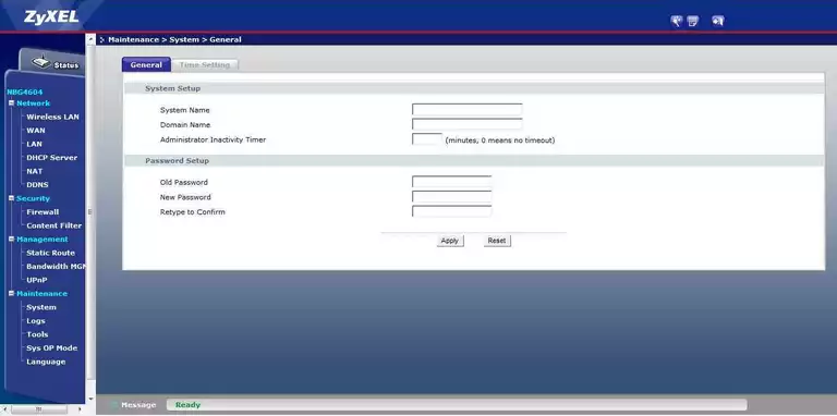 router password and username access control