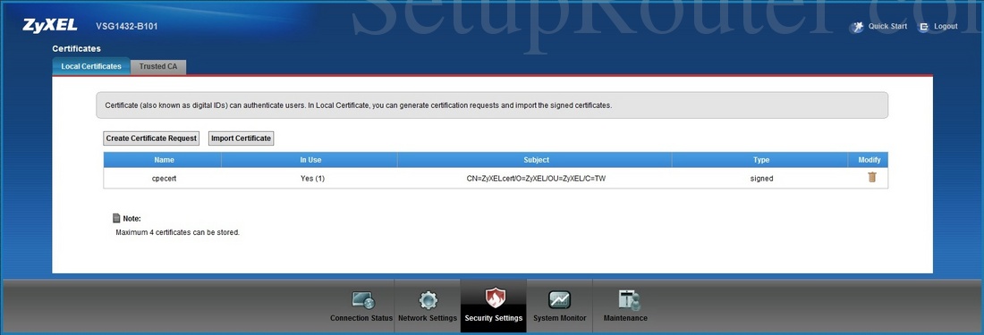 Zyxel Vsg1432 B101 Screenshot Localcertificates 8135